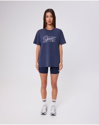 Upstate - Thrive Tee - Washed Midnight Navy