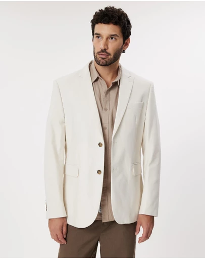 Staple Superior - Nicholas Linen Blend Slim Fit Jacket