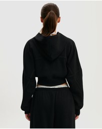 Cotton On Body Active - Active Raw Edge Zip Through Hoodie