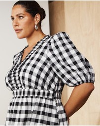 Atmos&Here Curvy - Penny Gingham Maxi Dress