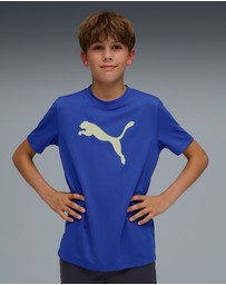 Puma - Train All Day Cat Logo Tee - Boys