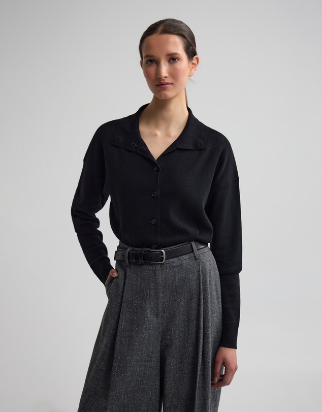 Oxford - Maddison Funnel Collar Cardigan