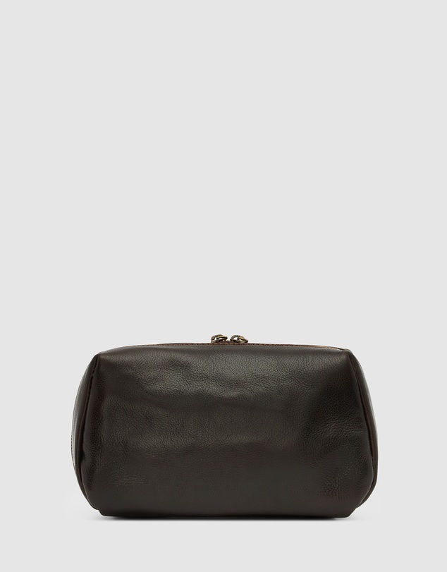 Republic of Florence - The Otto Chocolate Leather Dopp kit