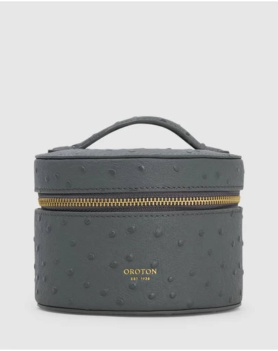 Oroton - Jemima Round Jewellery Case Texture