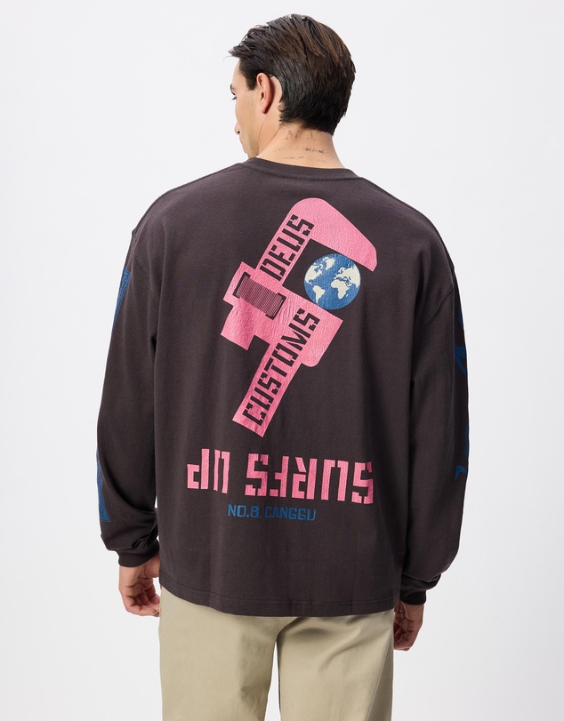Deus Ex Machina - Swell Maps Oversized LS Tee