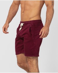 ONEBYONE - Hudson Maroon Shorts