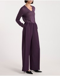 David Lawrence - Peta Sparkle V Neck Knit
