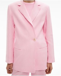 Witchery - Linen Double-breasted Blazer
