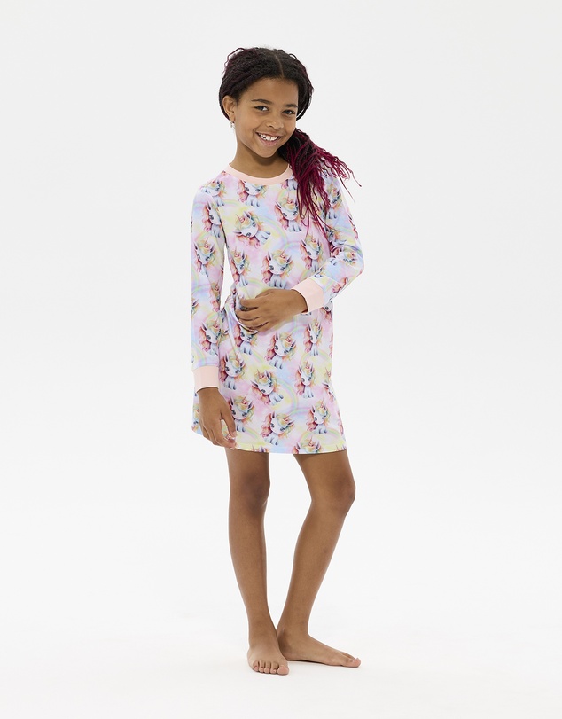Rock Your Kid - Unicorn Pony Long Sleeve Lily Nightie