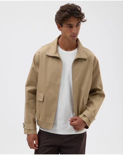 AERE - Maddox Cotton Twill Funnel Jacket