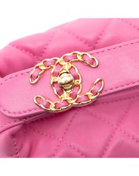 Pre-Loved by Azura Reborn - Pre-Loved Small Quilted Lambskin Perfect Meeting Hobo Bag