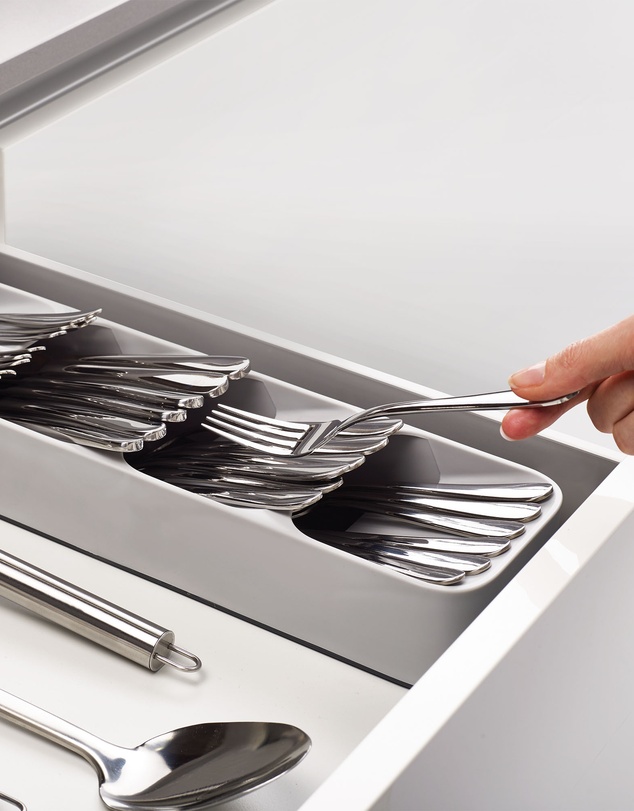 Joseph Joseph - DrawerStore™ Compact Cutlery Organiser (Grey)