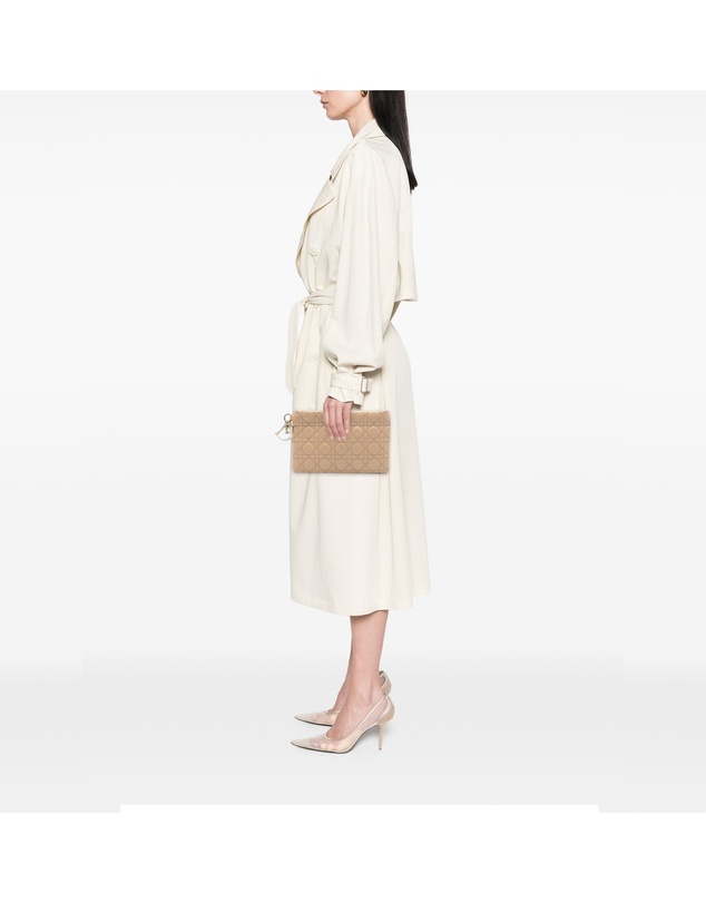 Pre-Loved by Azura Reborn - Pre-Loved Coated Canvas Cannage Lady Dior Panarea Clutch