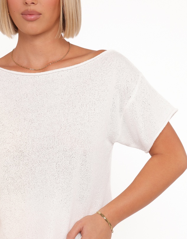 Petal & Pup - Ardena Boucle Knit Top - Cream