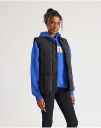 Upstate - Oversized Puffer Vest - Black