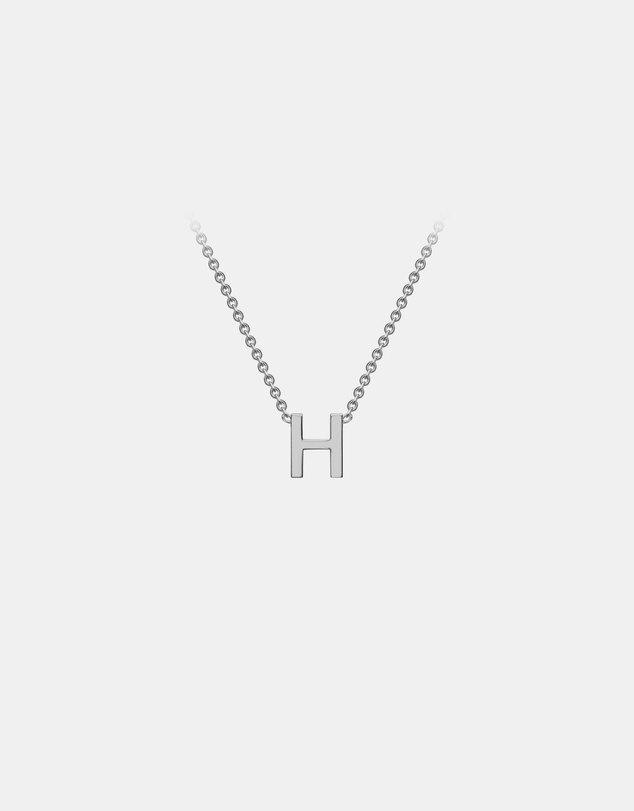Zoe Olivia - 9K White Gold Initial H Necklace