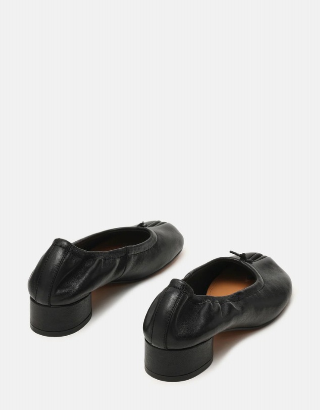 Steve Madden - Cyra Black Leather Heels