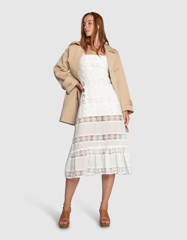 Belle & Bloom - The Wild Rose Hour Lace Midi Dress