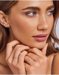 Zoe Olivia - 9K Gold Pear Lab Grown Diamond Stud Earrings