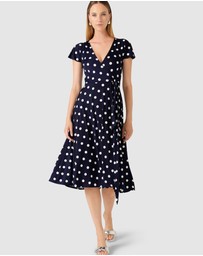 SACHA DRAKE - Reverse Wrap Midi Dress