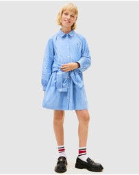 Tommy Hilfiger - Ithica Long Sleeve Shirt Dress - Kids