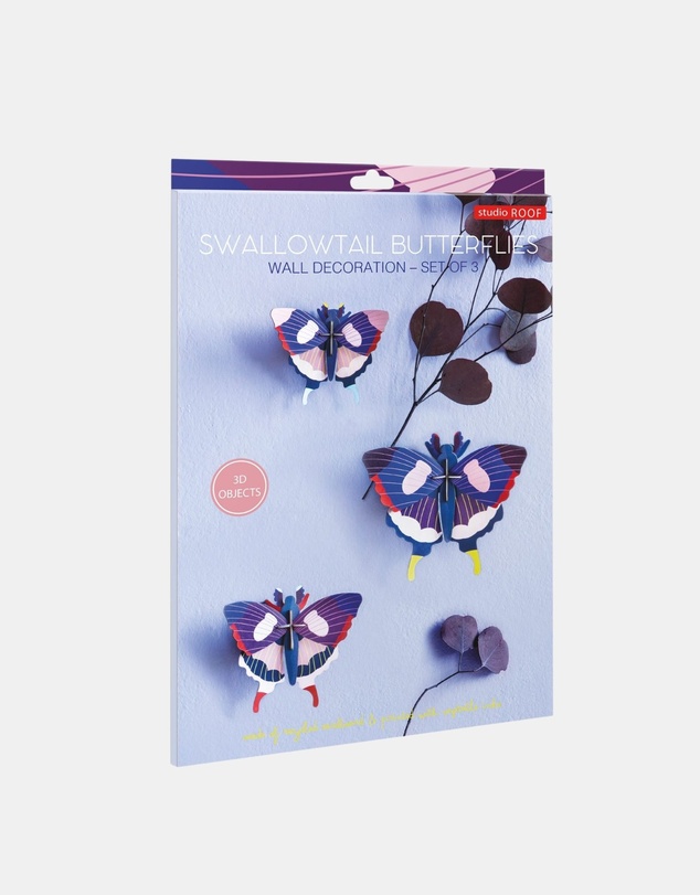 Studio Roof  - Wall Art Butterflies A4 Set of 3