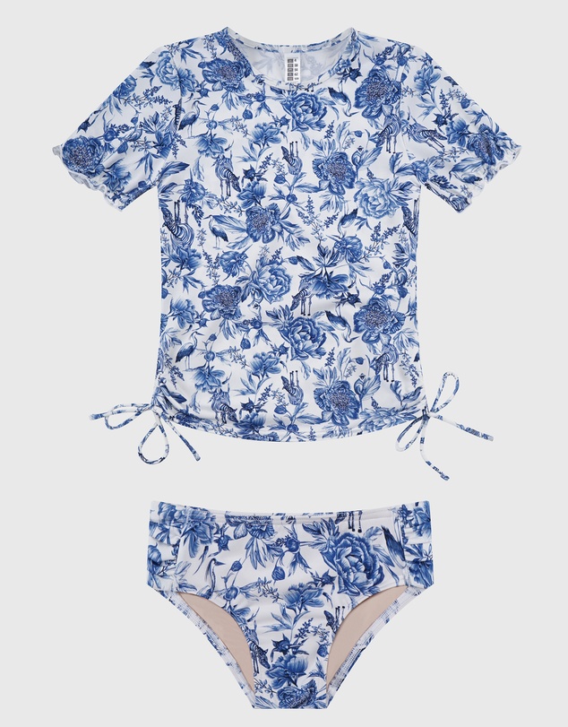 Aqua Blu Kids - Azalea Short Sleeve Rash Vest Set - Kids