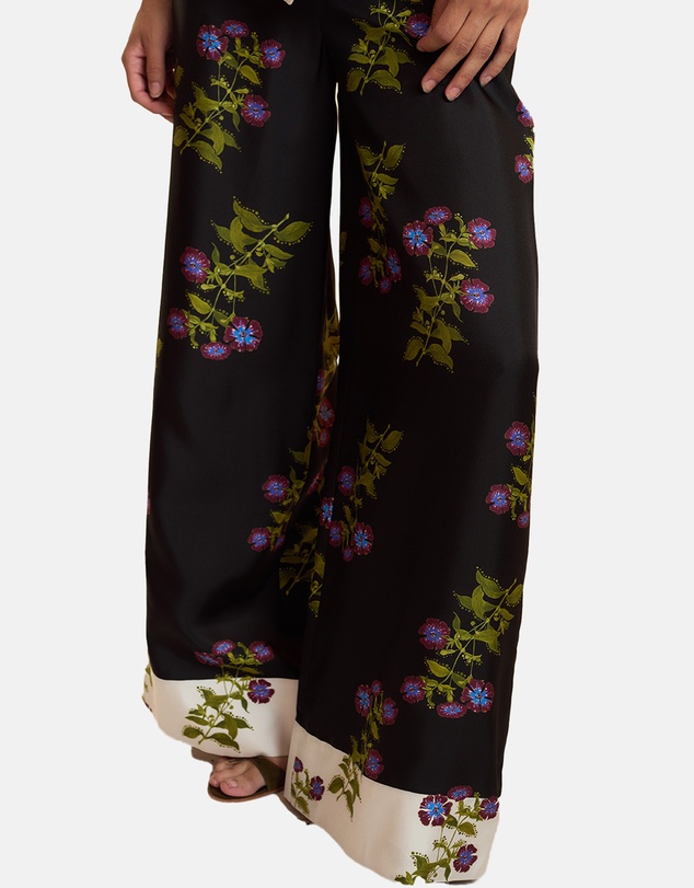 Cynthia Rowley - Silk Wide Leg Pants