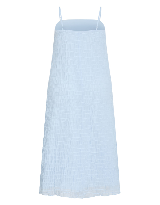 City Chic - Plus size Clarissa Strappy Shirred Maxi Dress - sky blue