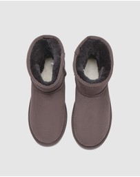 EVERAU - Australian Shepherd Ugg Mini Classic Sheepskin Upper UGG Boots