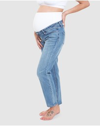 Ripe Maternity - Hunter Over Bump Crop Jean