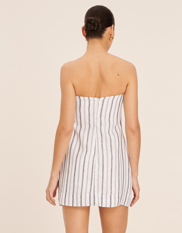 AERE - Linen Strapless Mini Dress