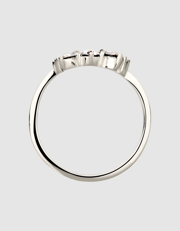 Elli Jewelry - Swarovski® Crystal Crown Ring in 925 Silver