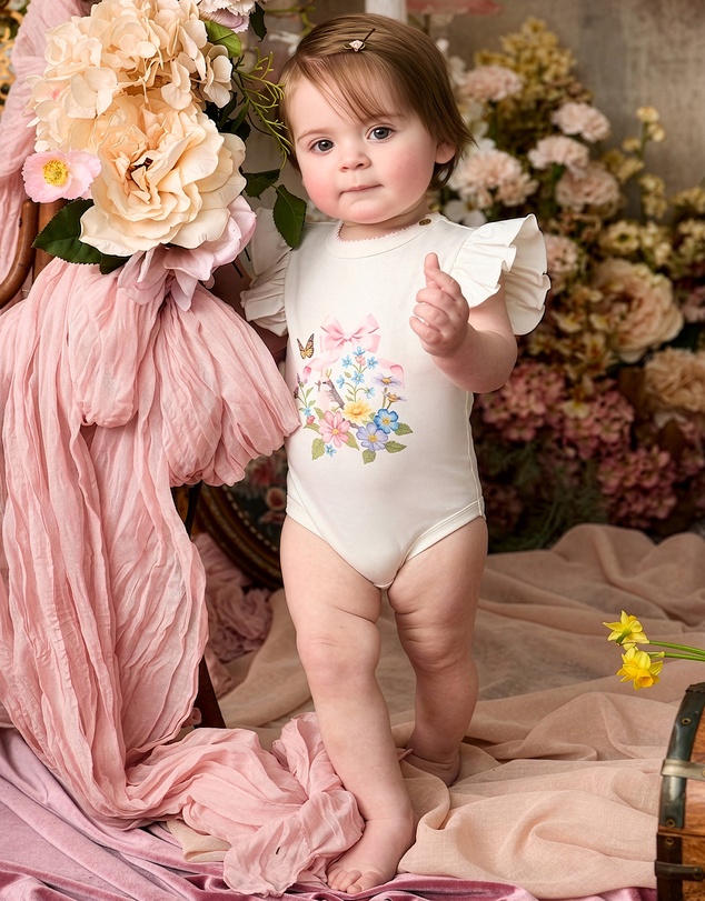 Fleur Harris - 'Heirloom Treasures' Bijou Bodysuit in Snow White