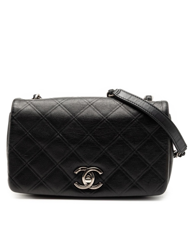 Pre-Loved by Azura Reborn - Pre-Loved Small Diamond Embossed Calfskin New Chic Flap