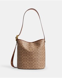 Coach - Coated Canvas Signature Bleecker Bucket Bag