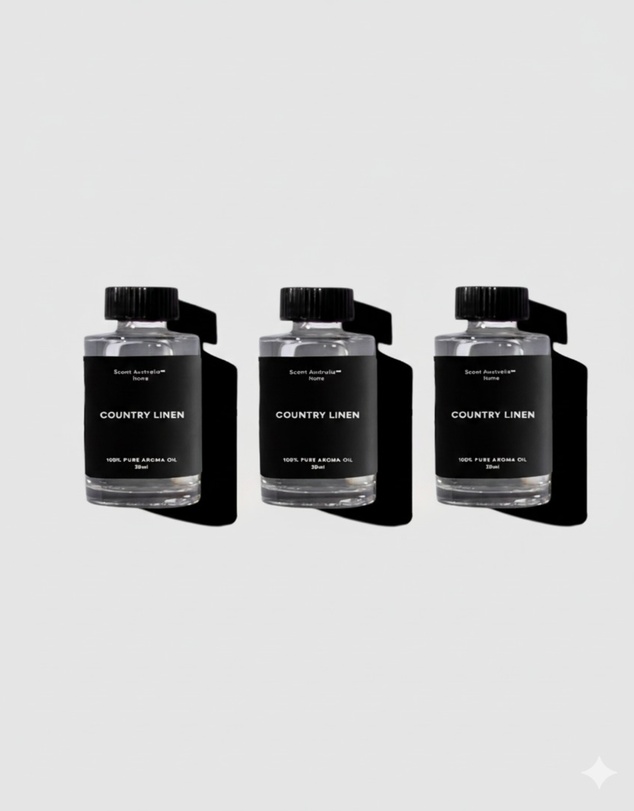Kirri by Scent Australia Home - Country Linen 30ml Trio