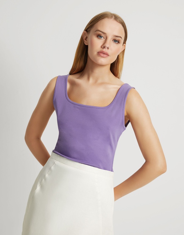 Oxford - Agatha Square Neck Tank