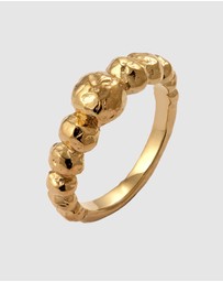 Haze & Glory - ICONIC EXCLUSIVE - Ring Bubble 925 Sterling Silver Gold-Plated