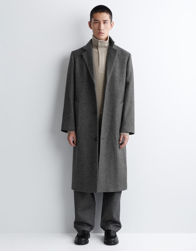 COS - Single-Breasted Wool Long Coat