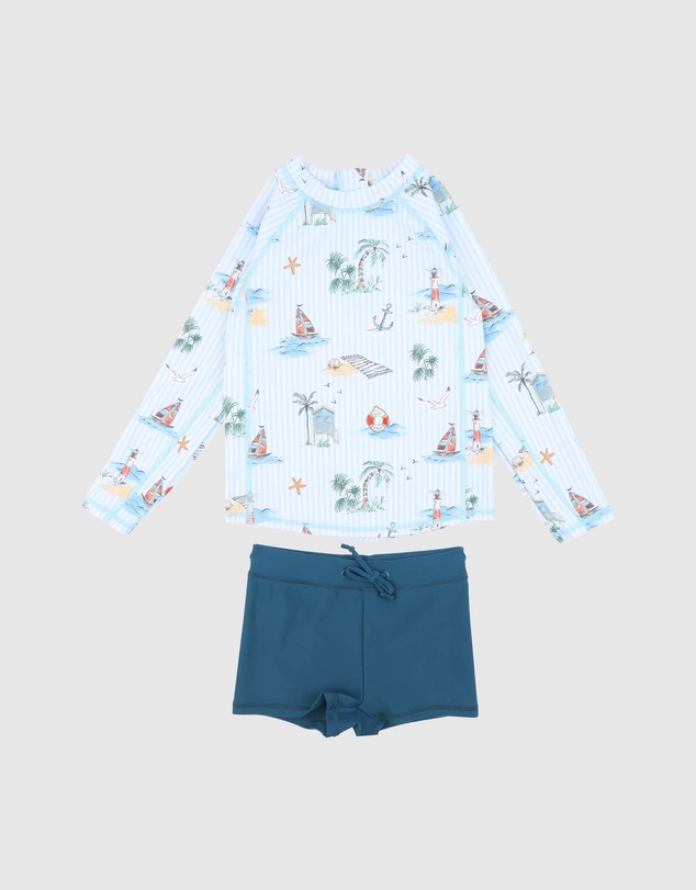 Minihaha - LS Rashie Trunk Set - Babies-Kids