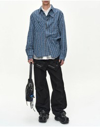 Andersson Bell - Blue Check Layered Shirt