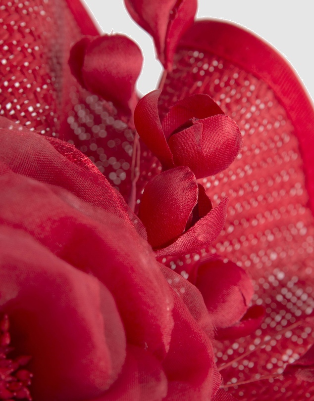 Fillies Collection - Bespoke Sculpted Red Racing Fascinator