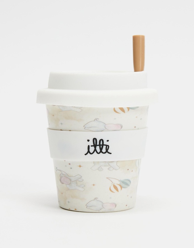 itti bitti - Reusable Baby Cino Cup With 2 Straws - Ellie