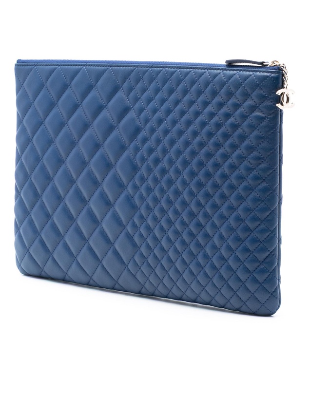 Pre-Loved by Azura Reborn - Pre-Loved CC Bi Quilted Lambskin O Case Clutch