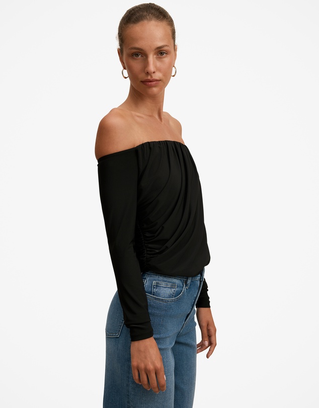 Forever New - Dallas Draped Long Sleeves Top