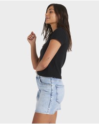 Roxy - Womens Base Rib Crew Neck T-Shirt