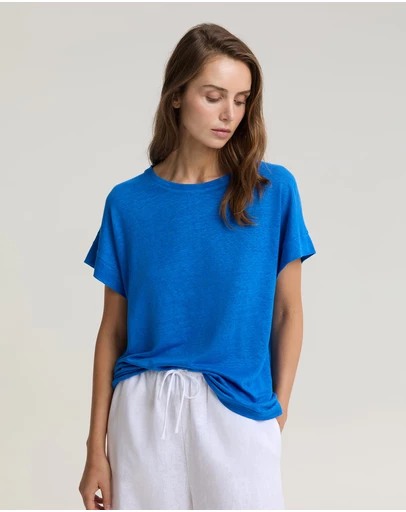 Sportscraft - Tonia Crew Neck Linen Tee