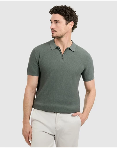 Tarocash - Omal Zip Knit Polo
