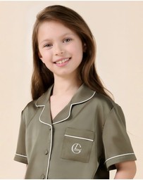 Gingerlilly - Mini Sonia Silky Satin Short PJ Set